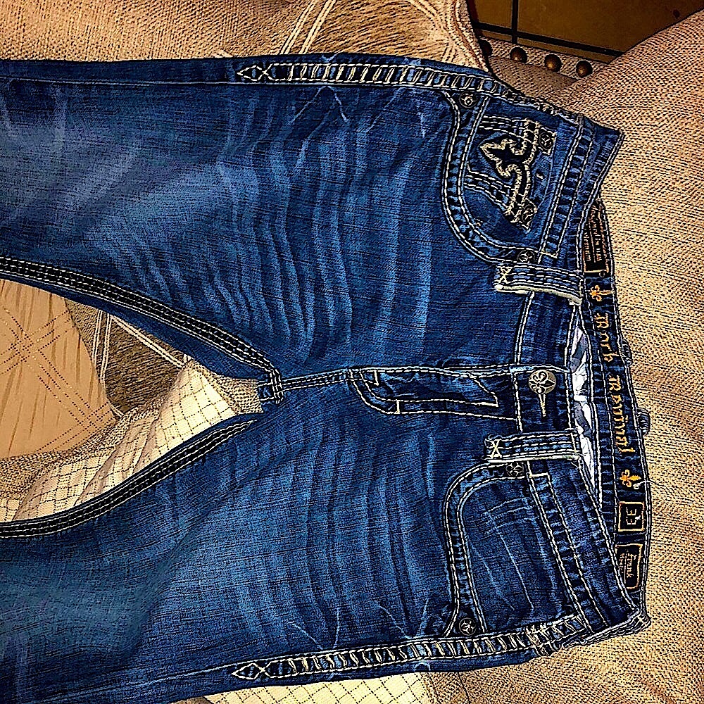 Rock revival jeans, blue rock revieal jeans , size 33/32